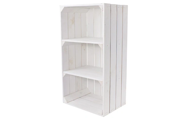 Holz Zollhaus Regal »Vintage Weiss 40 x 75 cm«