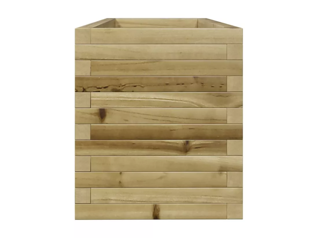 Jardinière bac lit surélevé bois marron 110 x 40 x 45.5 cm 02_0037332