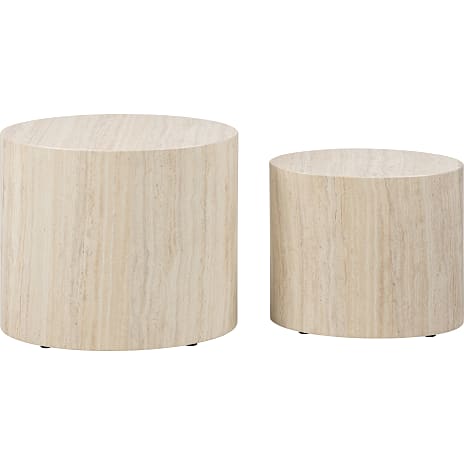 Mice sofabordssæt - beige marmorlook
