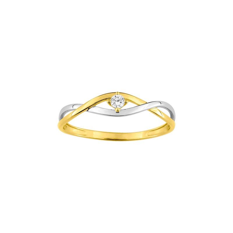 Bague Femme - Oxyde de zirconium - Or 9 Carats