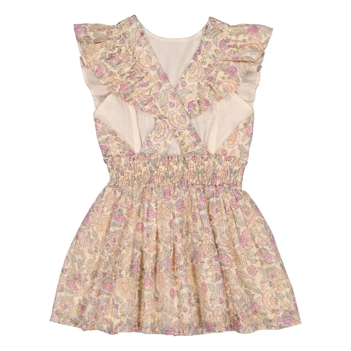 Louis Louise Robe Gilda Métallisée | Rose pâle