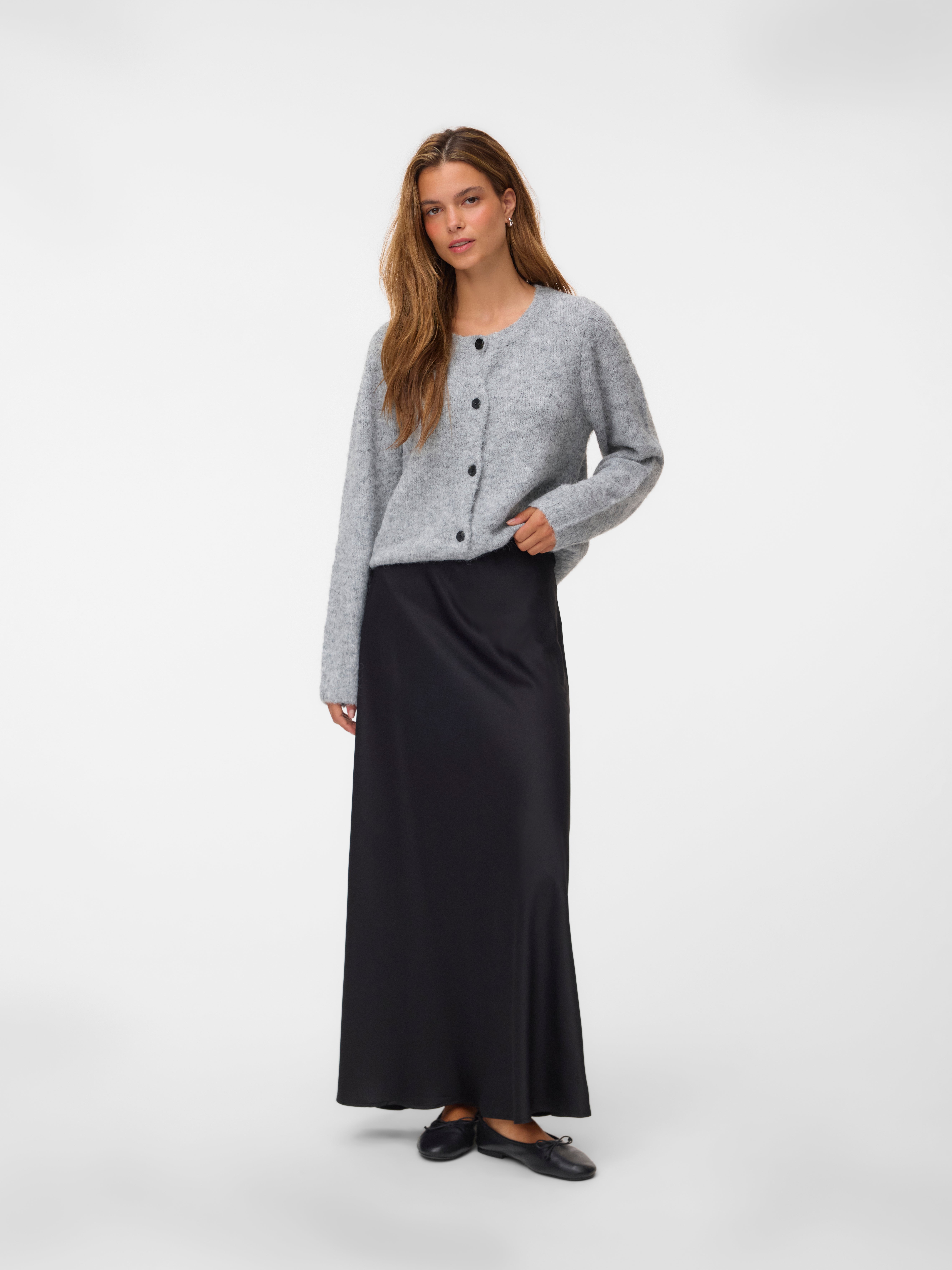 VMMERLE Mid waist Midi-rok