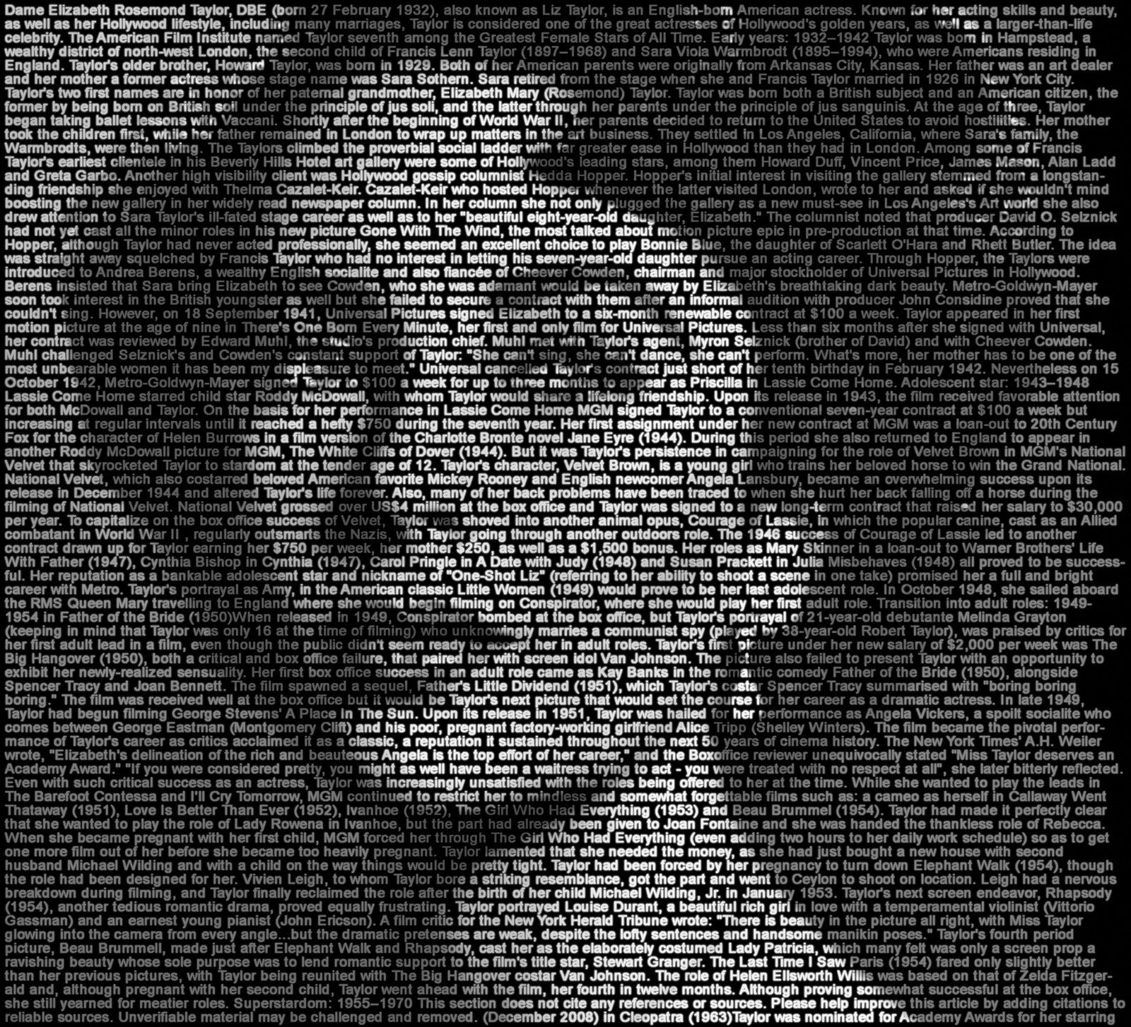 Elizabeth Taylor by Ralph Ueltzhoeffer - Limited Edition. Edition of: 150. Signed.