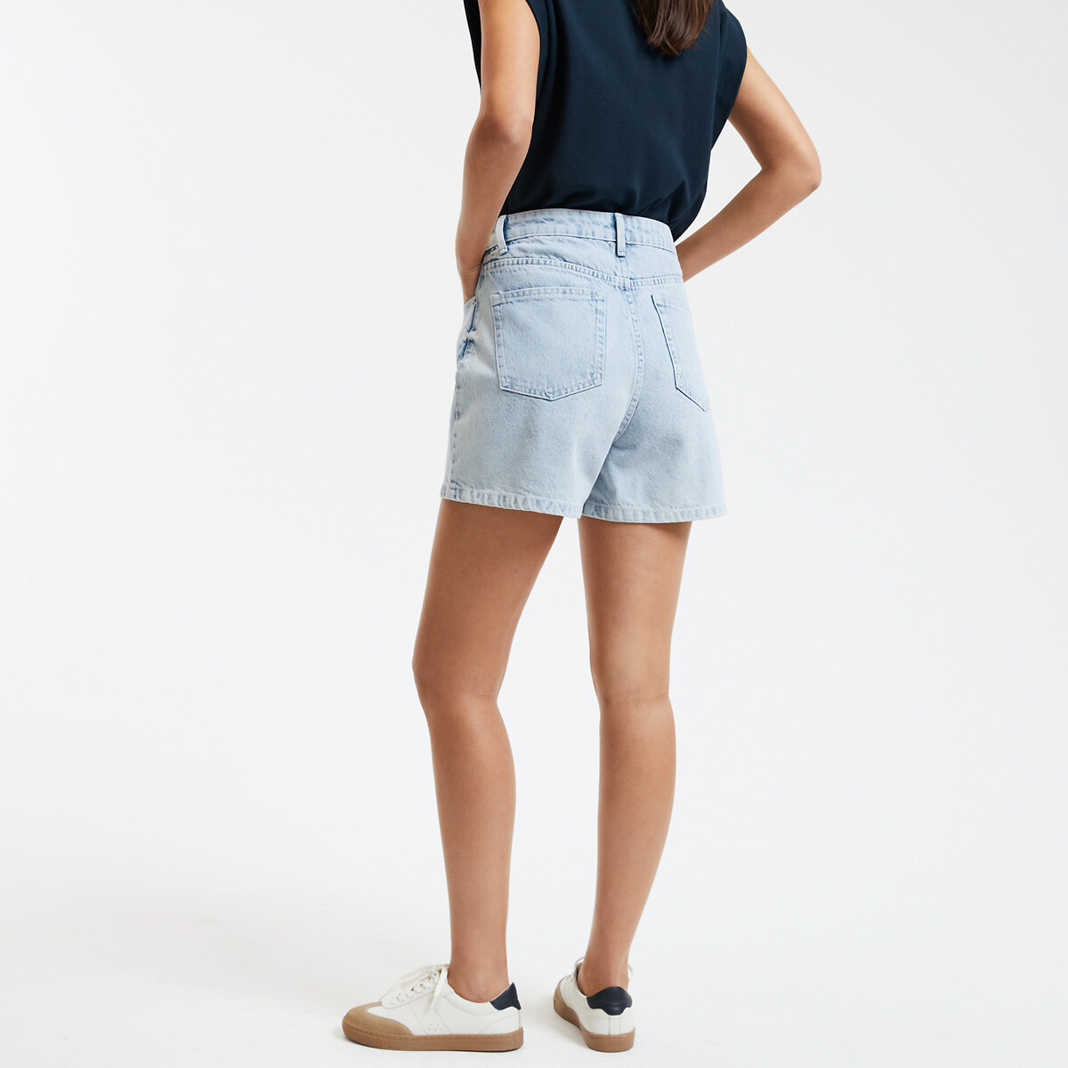 COLEÇÃO LA REDOUTE<br>Shorts jeans, cintura alta