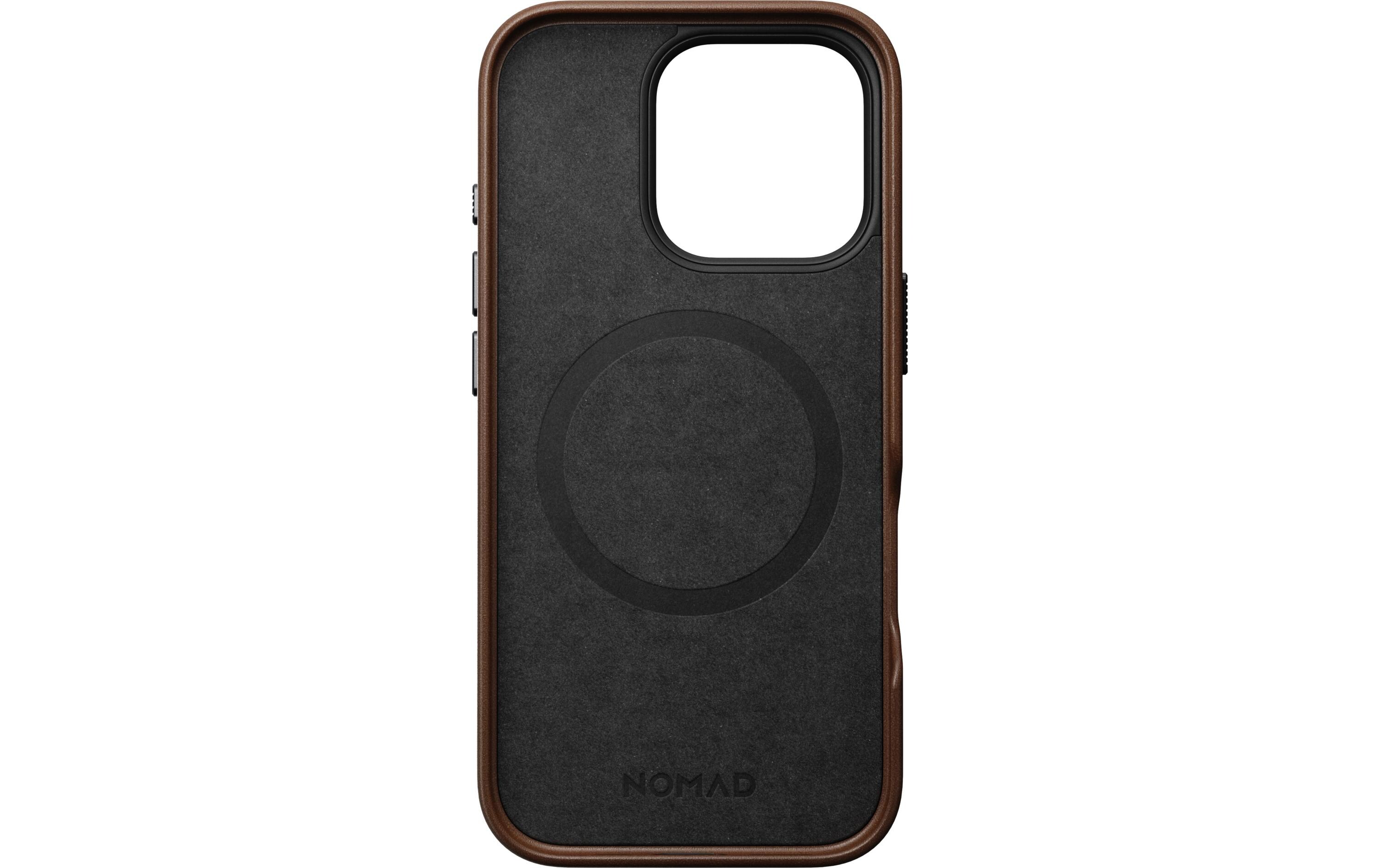 Back Cover Traditional Leather iPhone 16 Pro RostbraunSchutzhülle aus Leder für das Apple iPhone 16 Pro