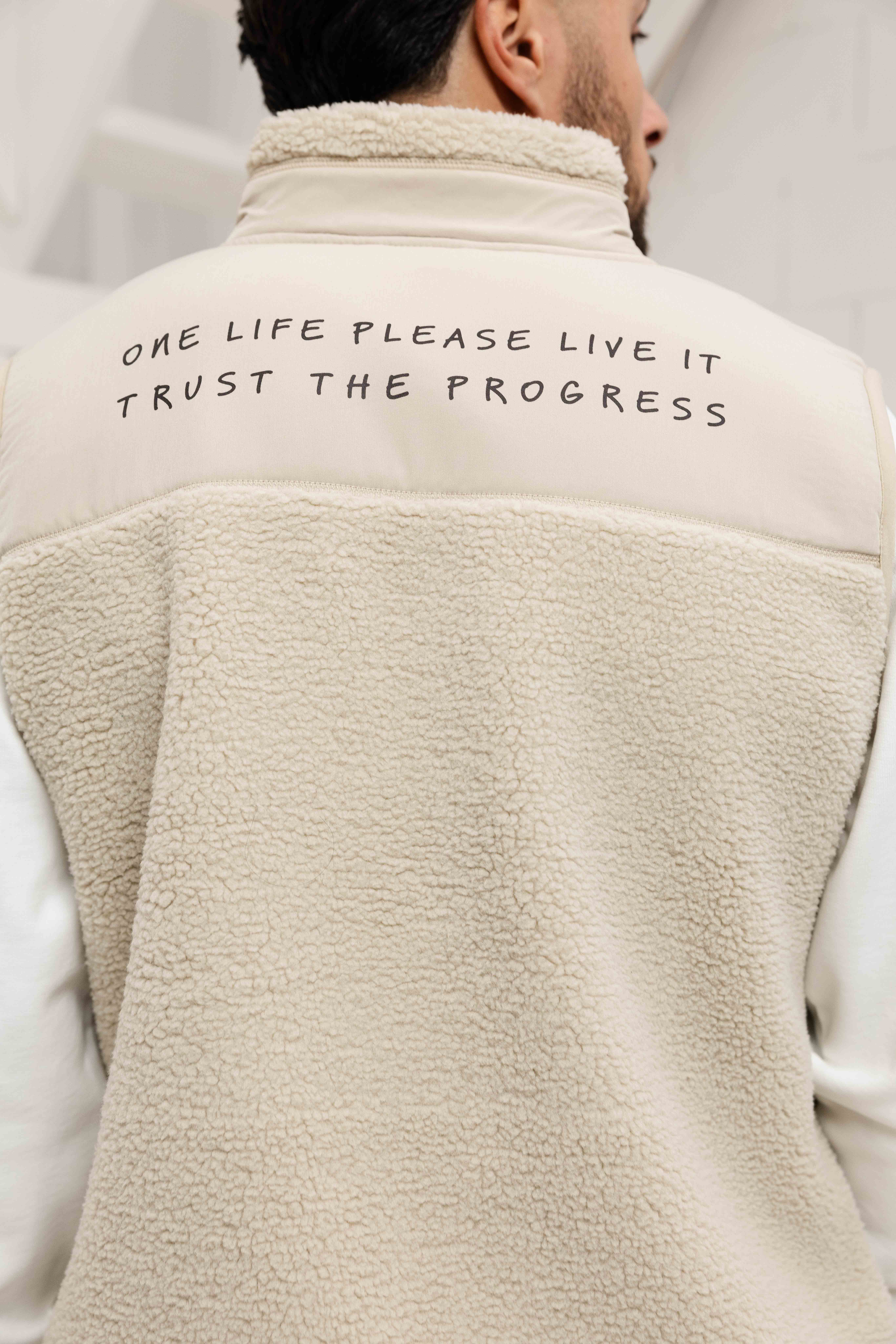 Enfance Fleece Bodywarmer Heren Beige