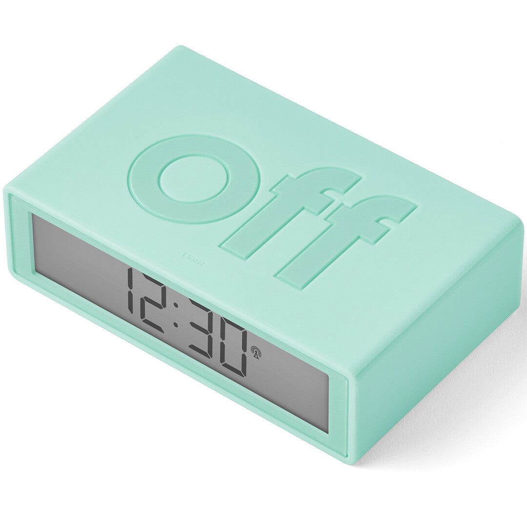 Lexon flip classic digitale wekker - mint green