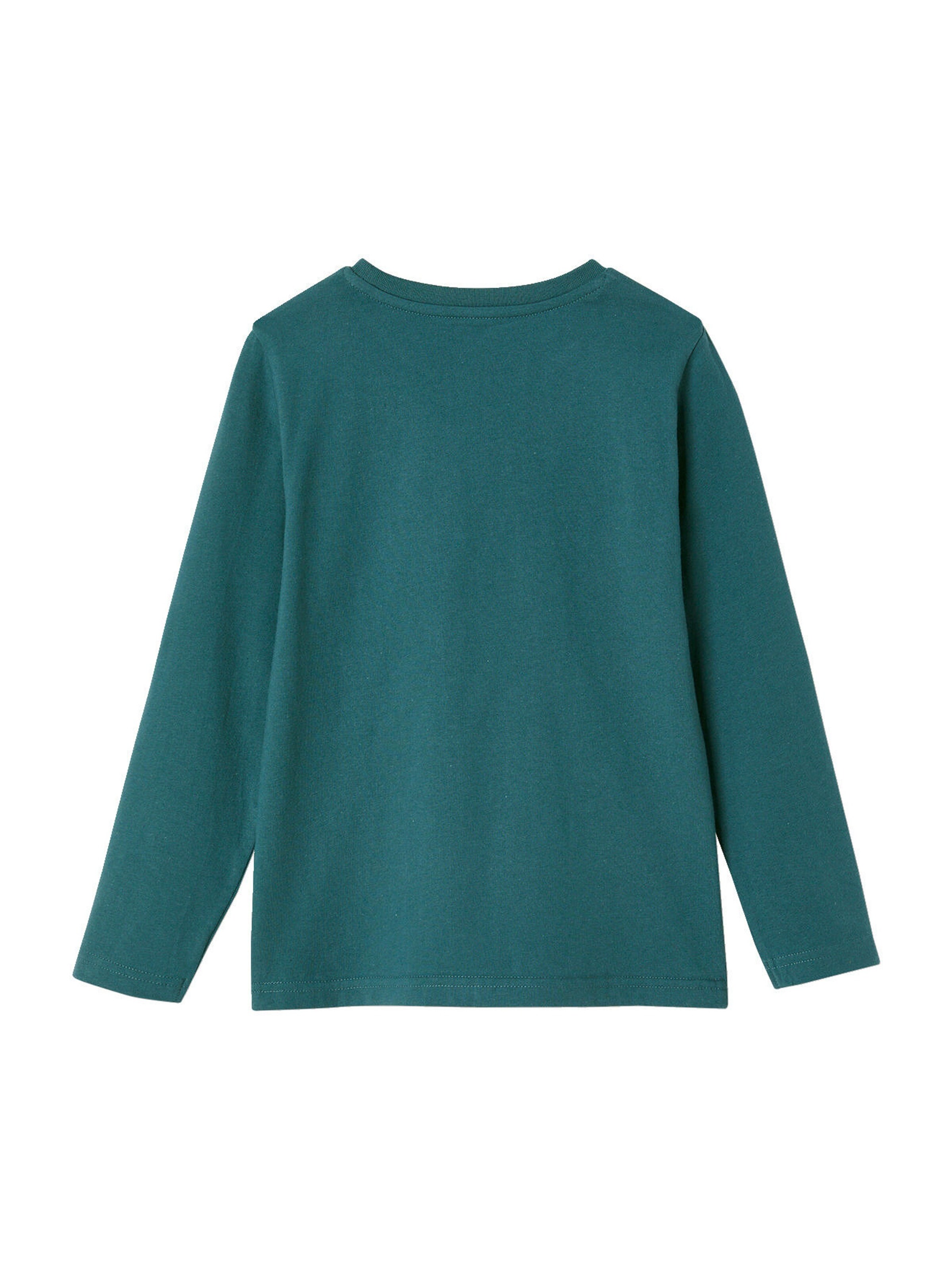Vertbaudet Jungen Shirt, Tiermotive pfauenblau