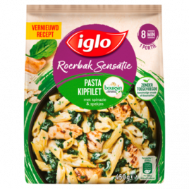 Iglo Pasta met kipfilet en boursin roerbak sensatie