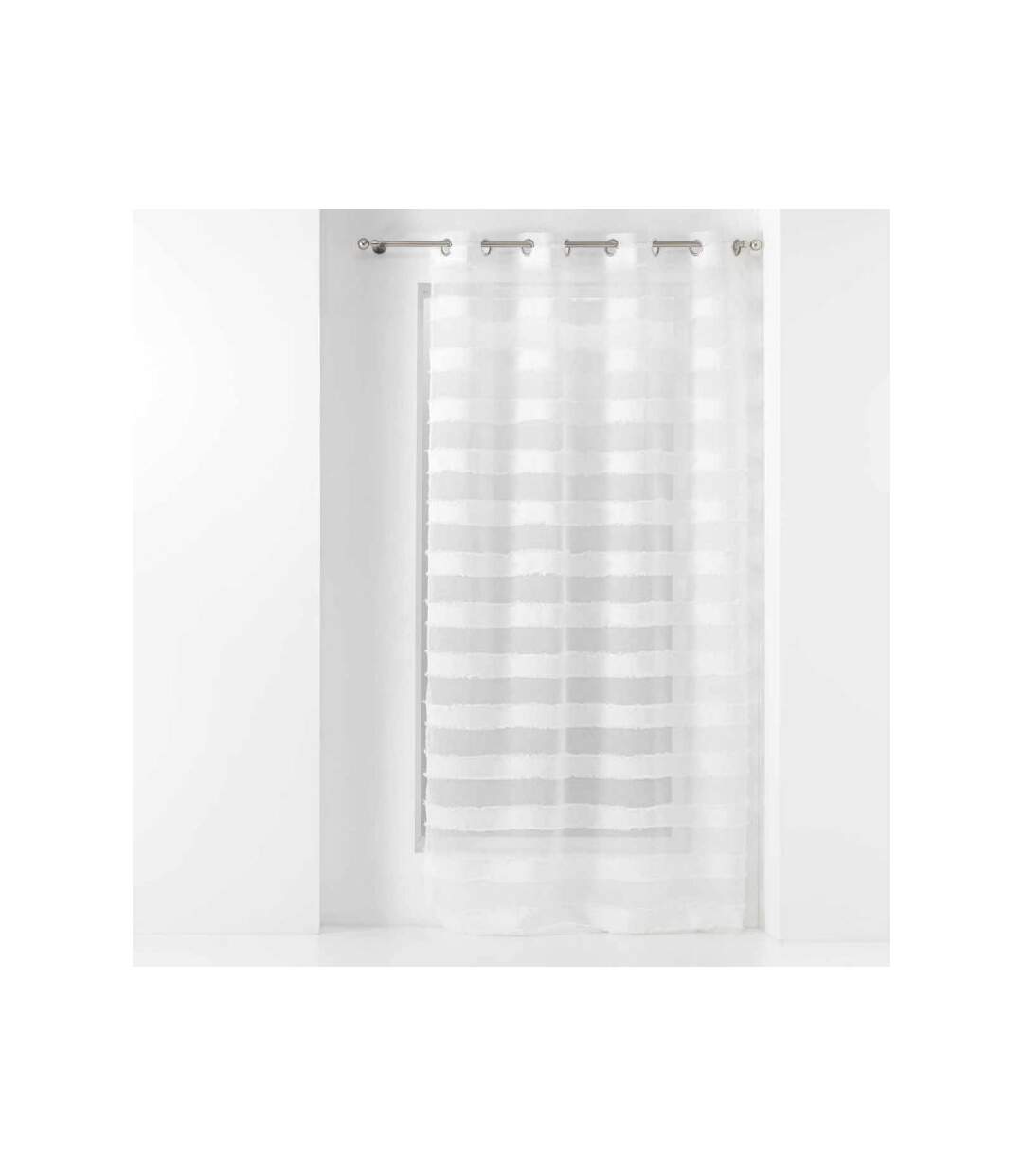 Rideau Voilage à Œillets Lalina 140x260cm Blanc