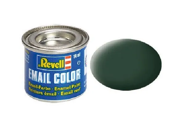 Revell Dark green, mat RAF 14 ml-tin, Grøn, 1 stk