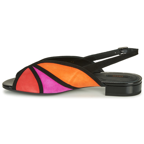 Geox - D WISTREY SANDALO - Noir / Rouge / Rose