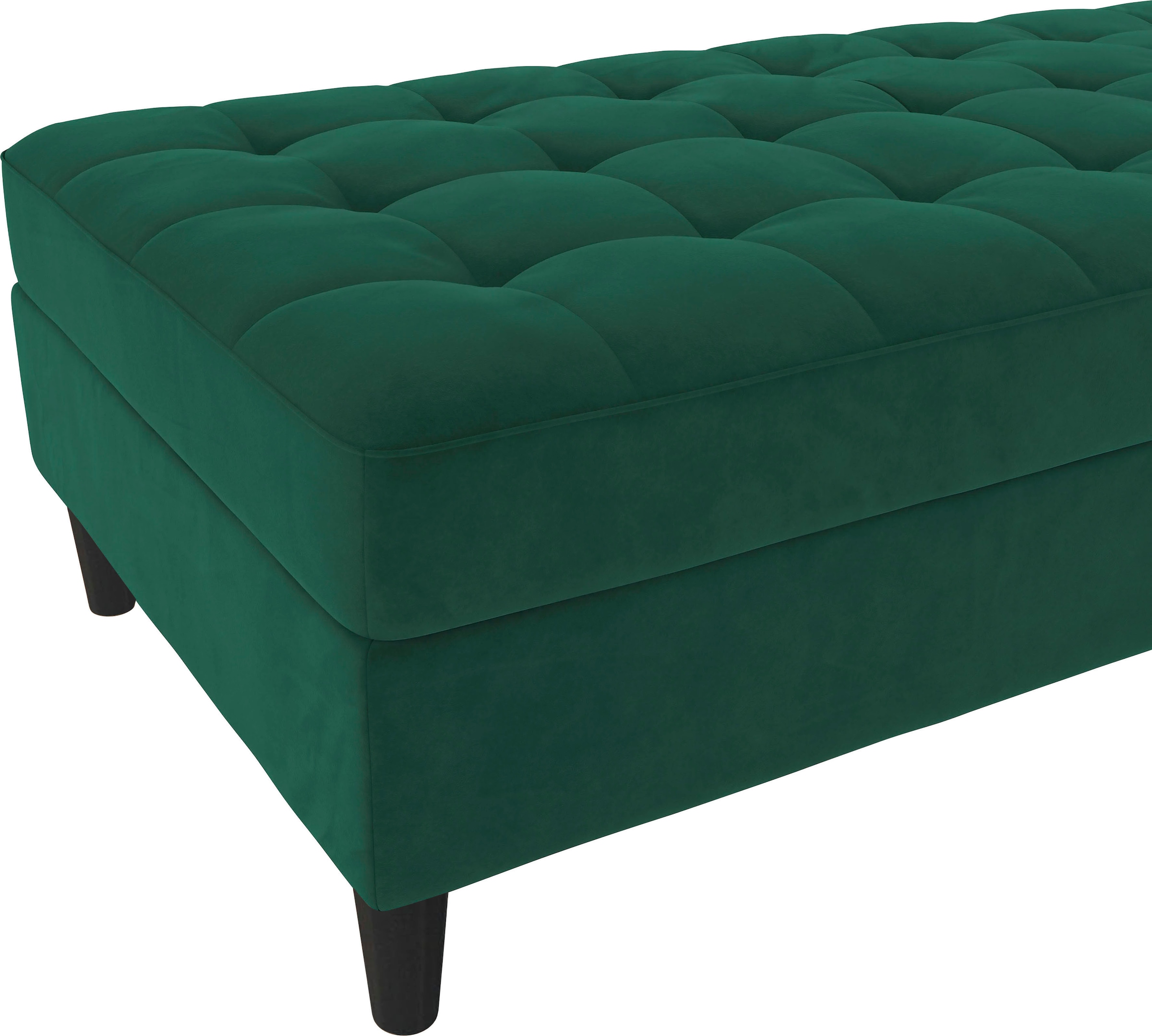 Dorel Home Stauraumhocker »Presley« Polsterhocker mit Stauraum, frei im Raum stellbar, Sitzhöhe 43 cm
