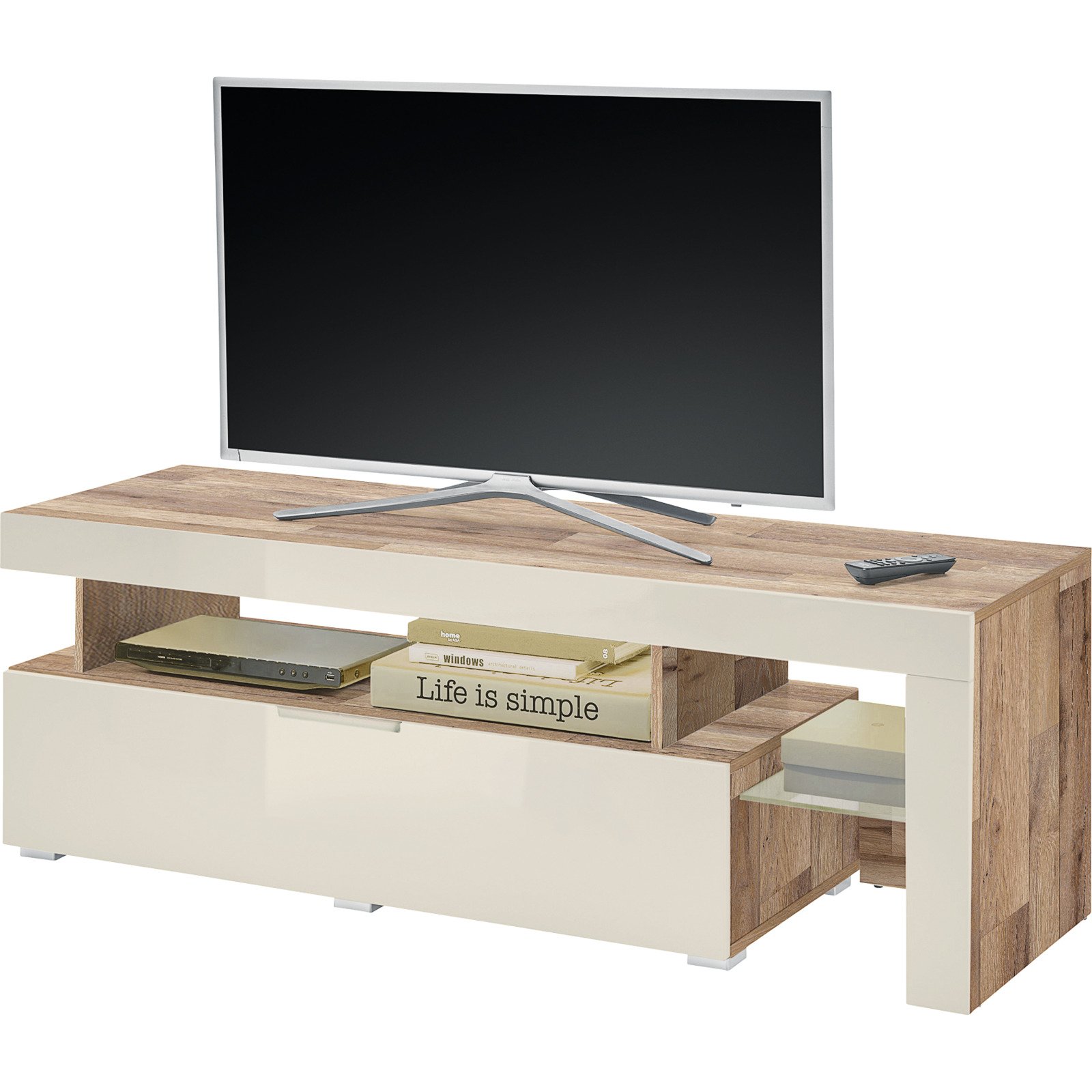 TV-Möbel Score Dekor Eiche Montana 140 x 48 x 45 cm