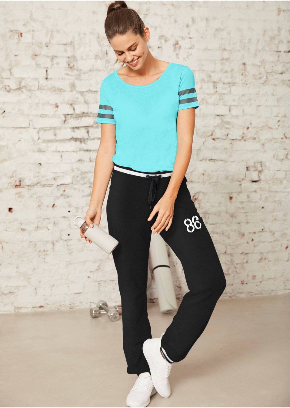 Pantalon sweat avec poches refermables