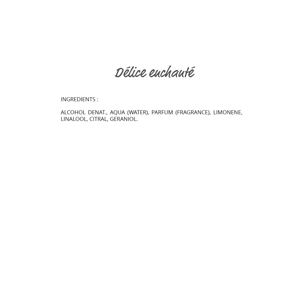Délice enchanté Eau de parfum 100ml