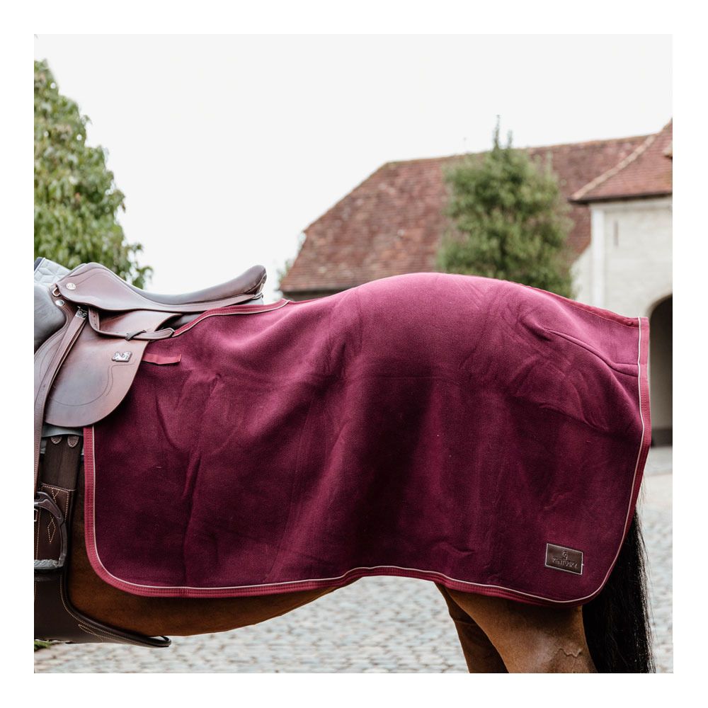 Kentucky HEAVY FLEECE - Couvre-reins bordeaux
