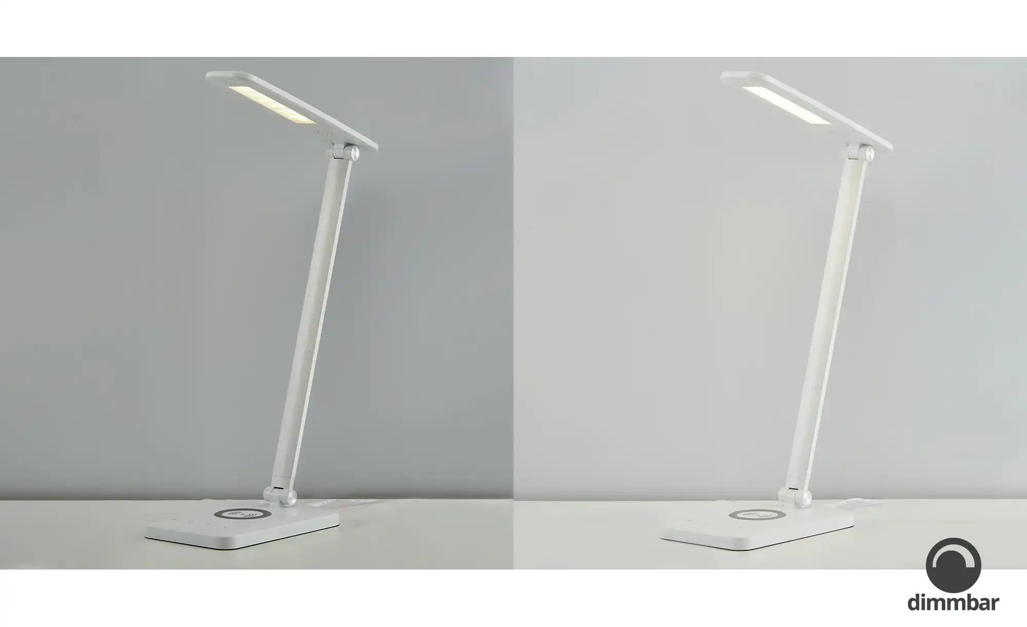 Paul Neuhaus LED-Schreibtischleuchte, Weiß mit Ladefunktion