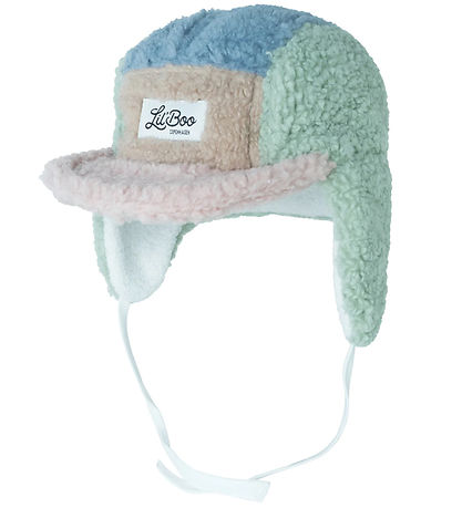 Lil'Boo Copenhagen Mütze - Teddy Fleece - Rose/Mint/Blue