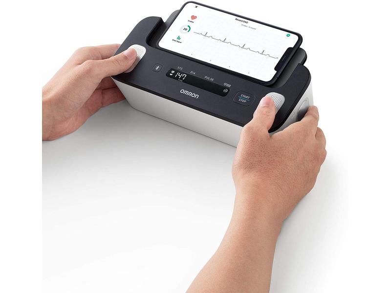 Omron Blutdruckmessgerät Complete 2 in 1 mit EKG Funktion Blutdruck und EKG Messgerät HEM-7530T-E3