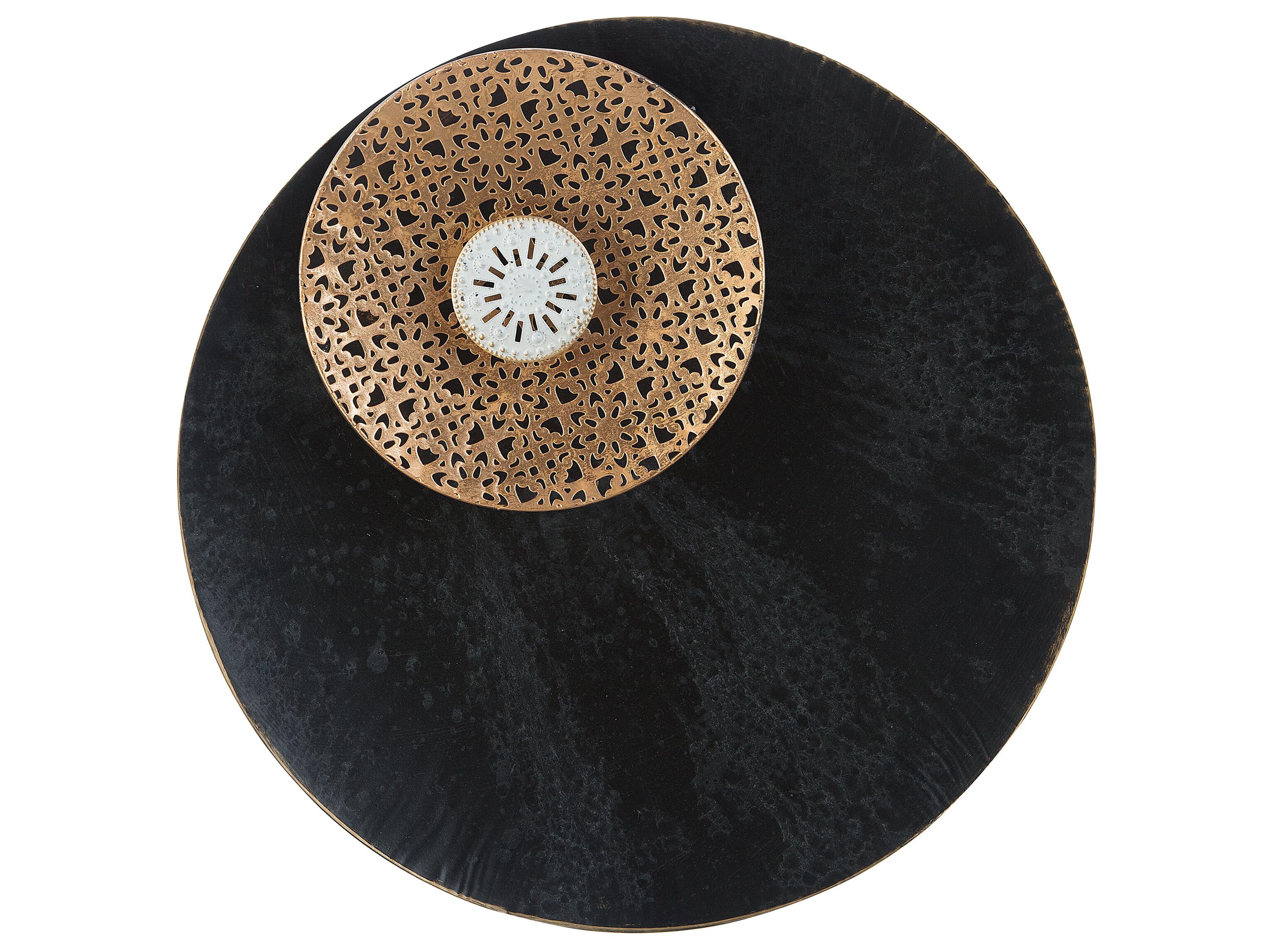 Wanddecoratie RUBIDIUM Metaal 49 cm Zwart