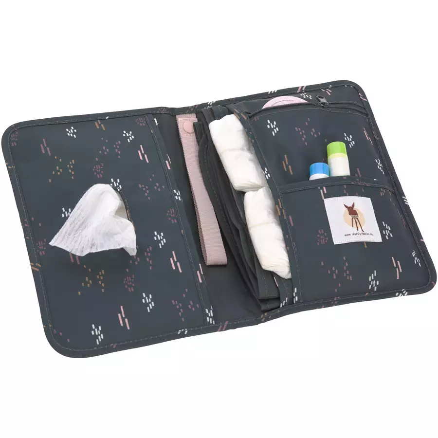 LÄSSIG Windeltasche Casual Changing Pouch Blobs forest