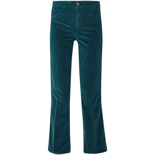 Liu Jo - Pantalón Bottom Up de terciopelo Verde