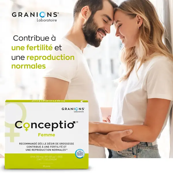 Kit de Fertilidade Granions Conceptio para Mulheres e Homens - Otimiza a Fertilidade do Casal