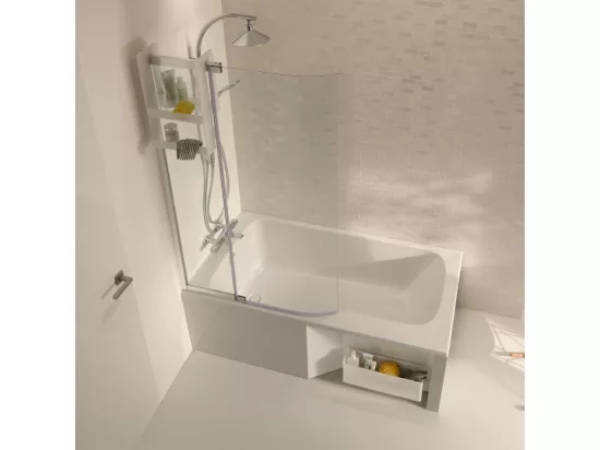 Baignoire bain douche JACOB DELAFON Malice + nettoyant 160 x 85, version gauche