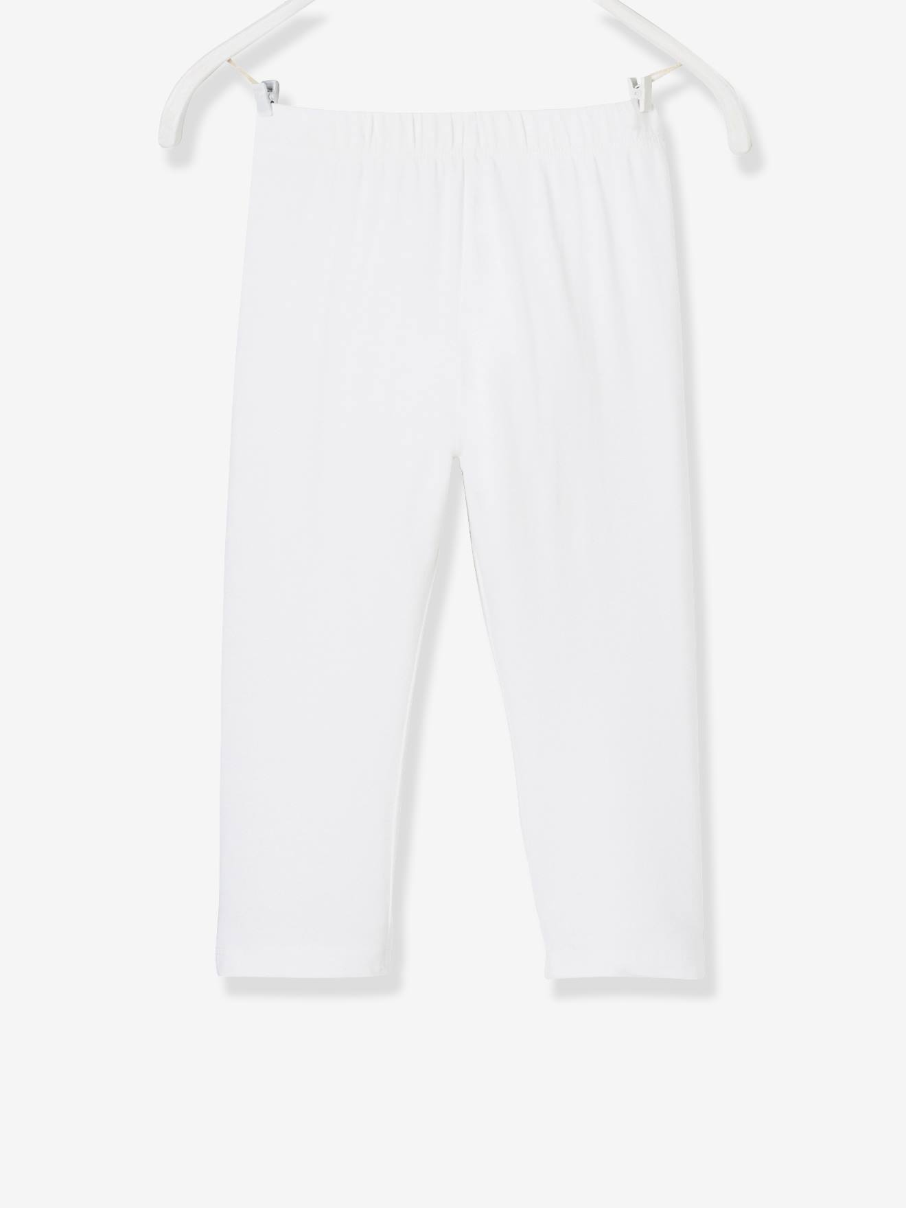 Leggings infantis, comprimento até o meio da panturrilha, laranja claro, lisas