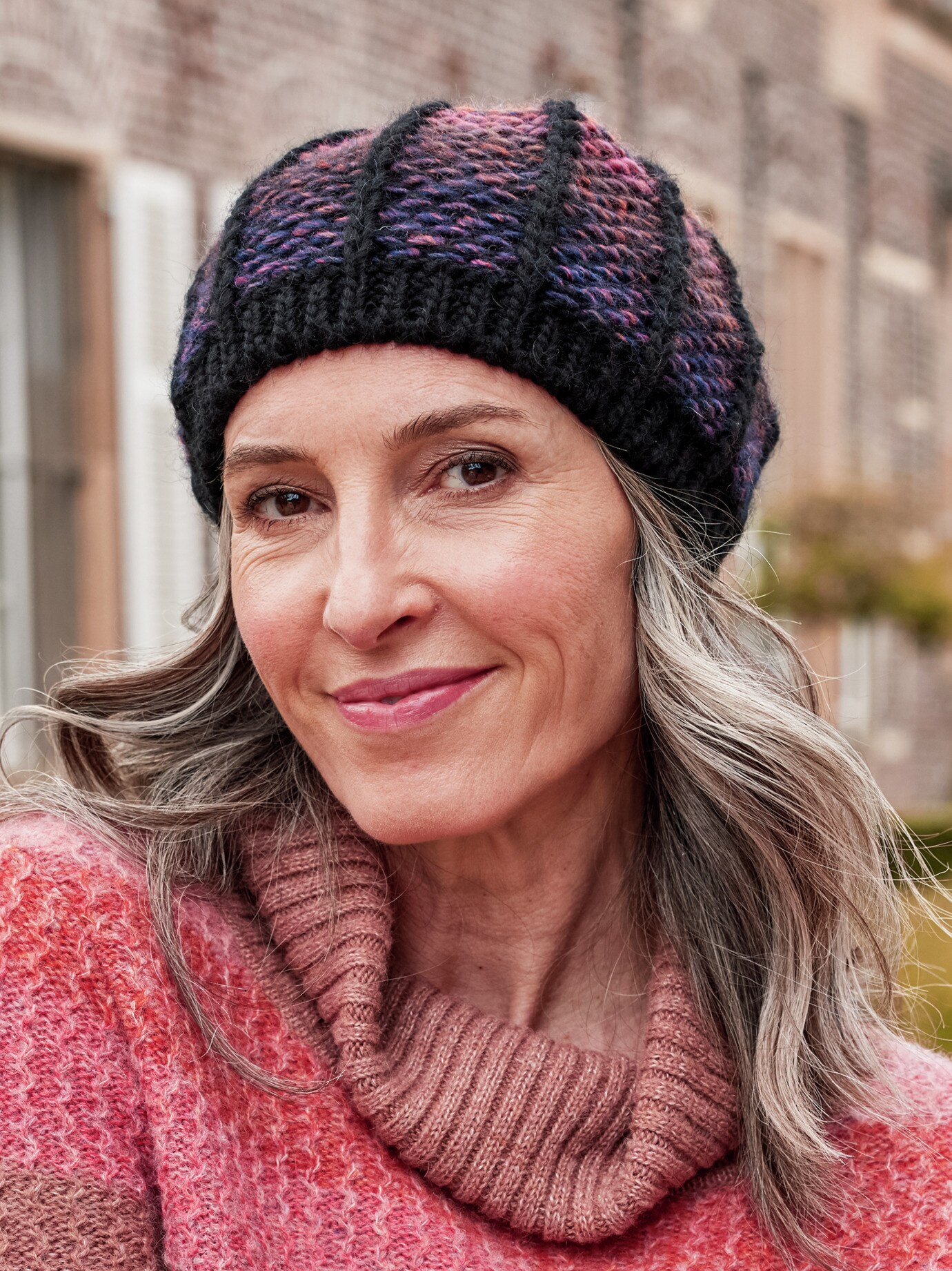Strickmütze Baskenform