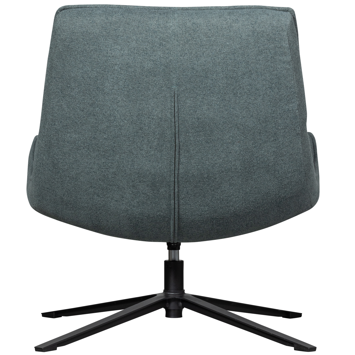 WOOOD Maudi Draaifauteuil - Polyester - Blue Stone - 84x74x86