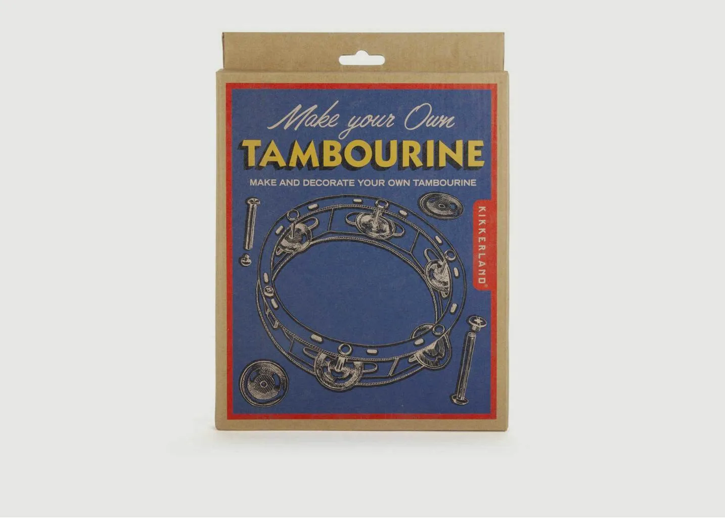 DIY Tambourin Bois Et Métal Kikkerland