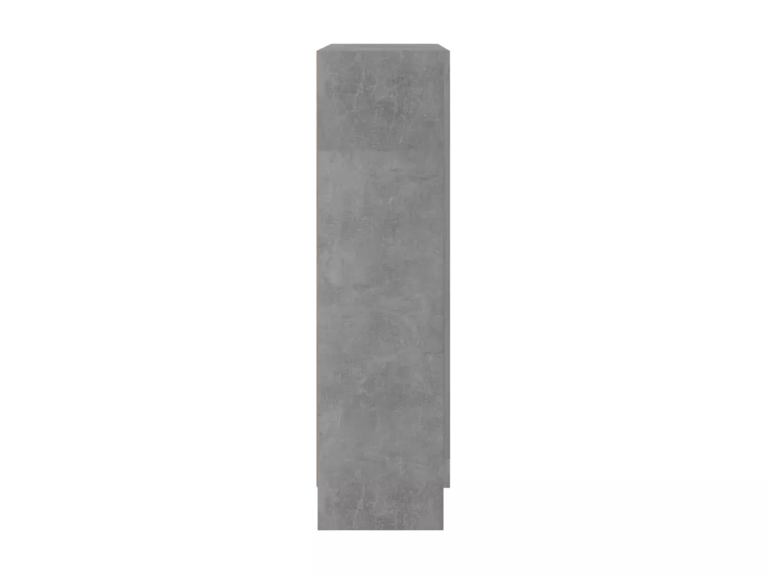 Armoire à vitrine Gris béton 82,5x30,5x115 cm Aggloméré