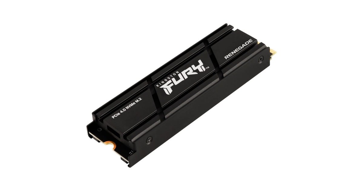 Kingston FURYRenegade met Heatsink 2 TB SSD  (Zwart, SFYRDK/2000G, PCIe 4.0 NVMe, M.2 2280)