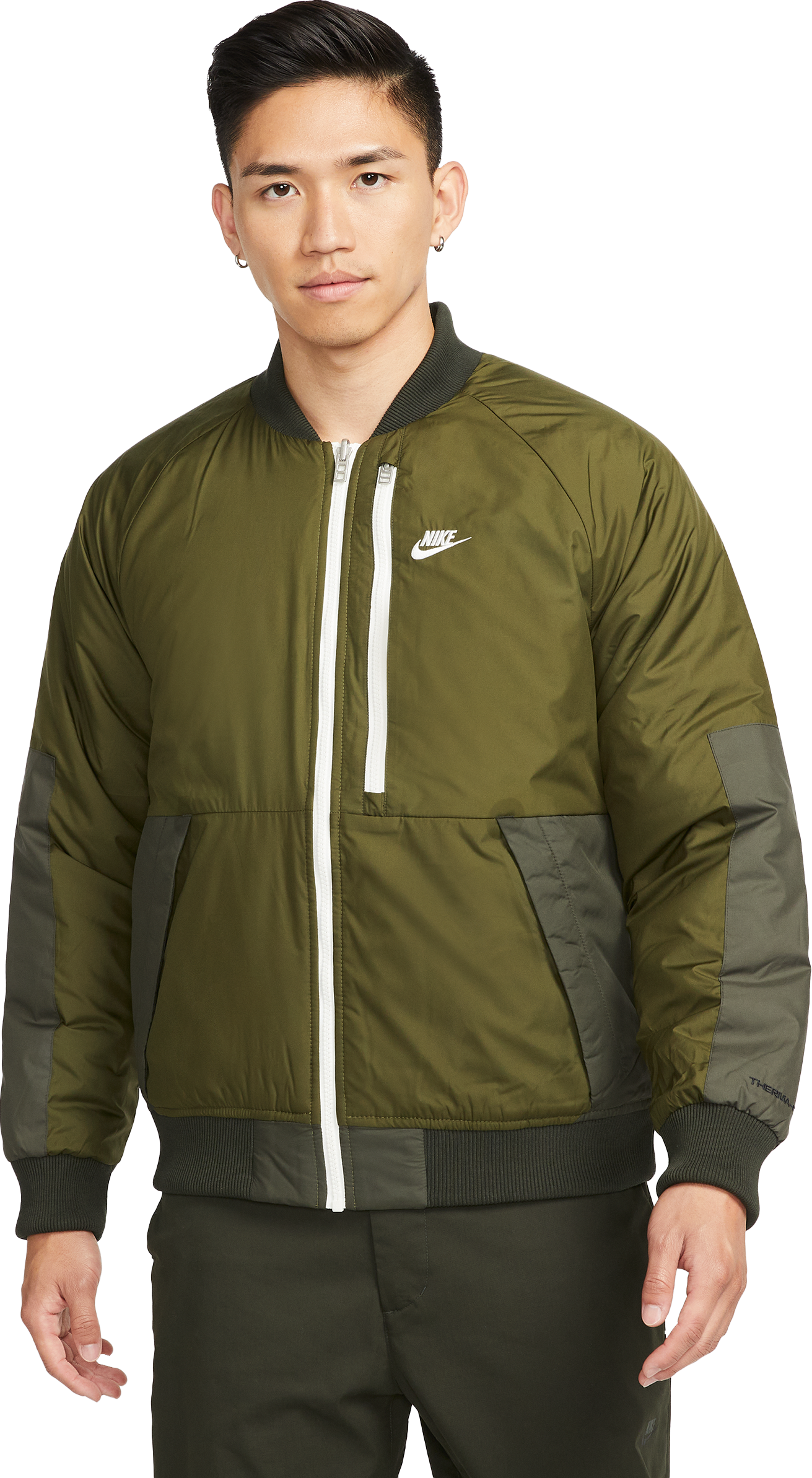Nike Therma-FIT Legacy Bomber Jacke Grün F326