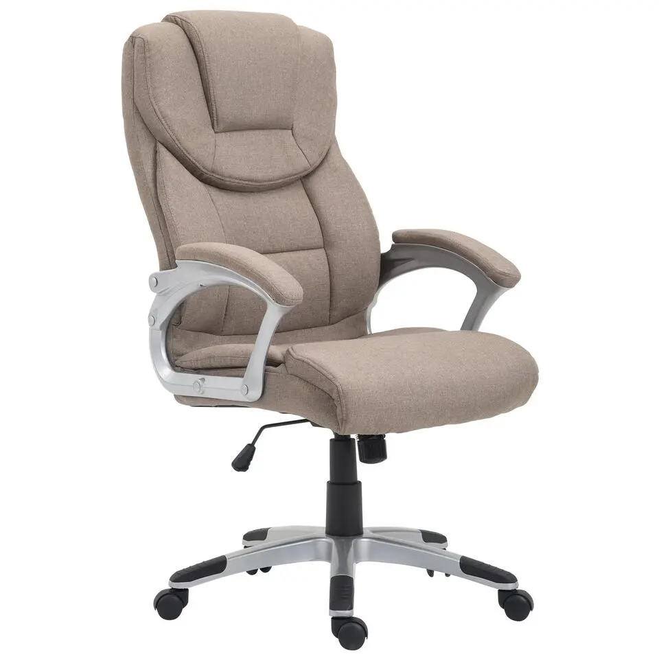 CLP Bureaustoel Texas V2 grijs Frame - Stof - taupe