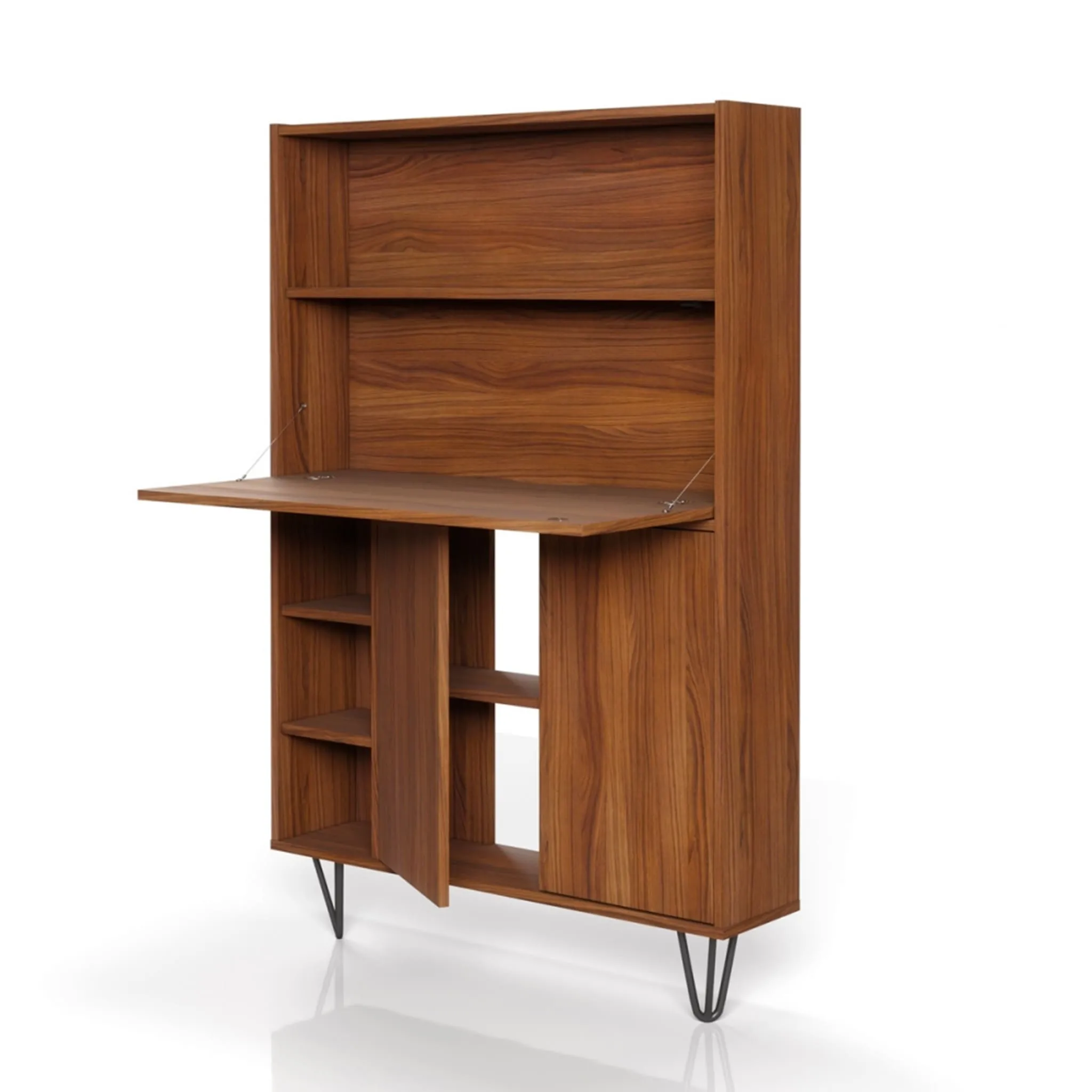 Nexera Bureau Mural Slim - Noyer