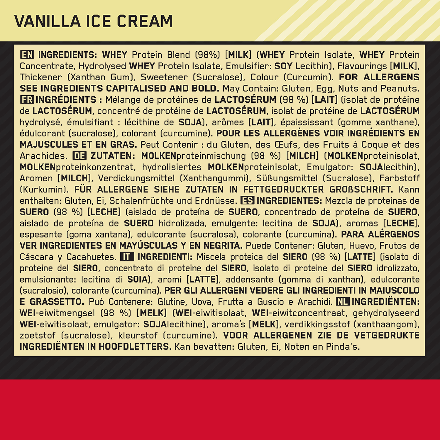 Optimum Nutrition Whey Protein Gold Standard 2267 g Vanilla Ice Cream