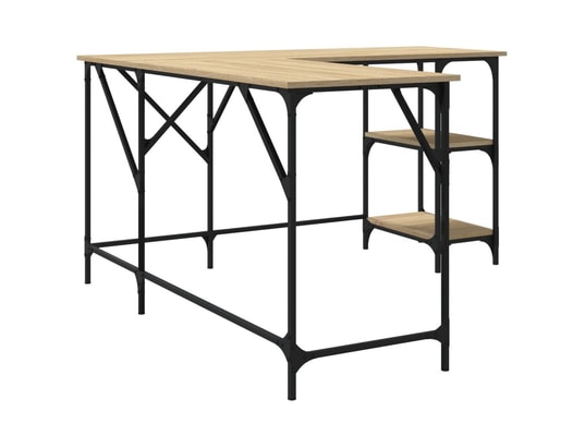 VIDAXL - Bureau chêne sonoma 139x139x75 cm bois d'ingénierie
