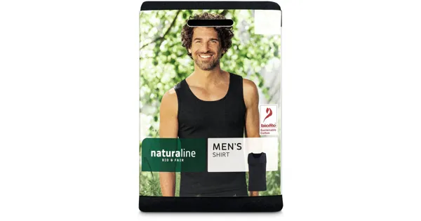 Naturaline Textil Herren Shirt schwarz XL
