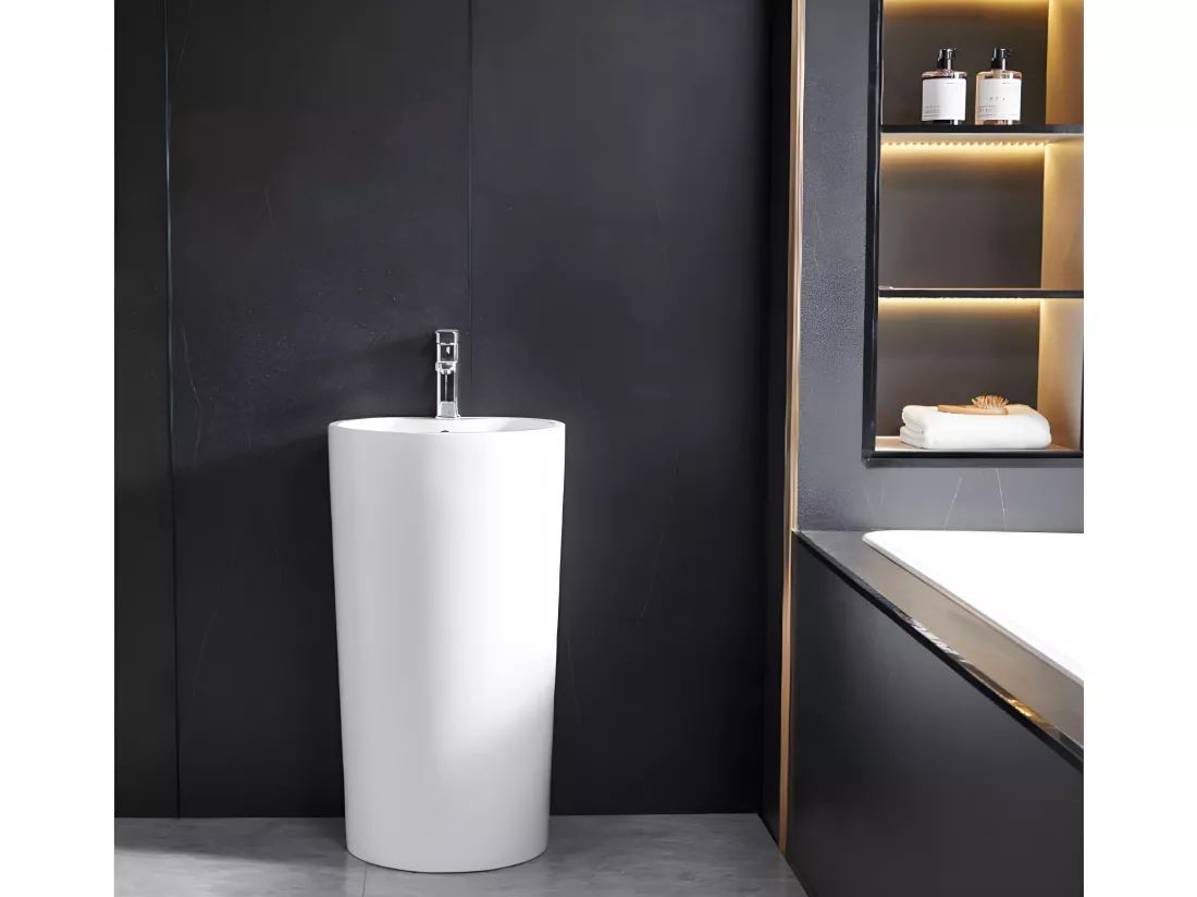 Vasque sur pied cylindrique TOTAM