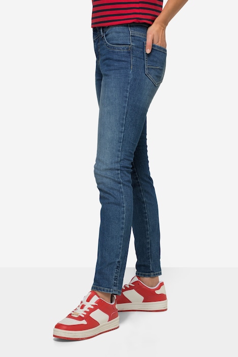 Slim-Jeans, 5-Pocket, Stretch-Komfort, Saum-Umschlag