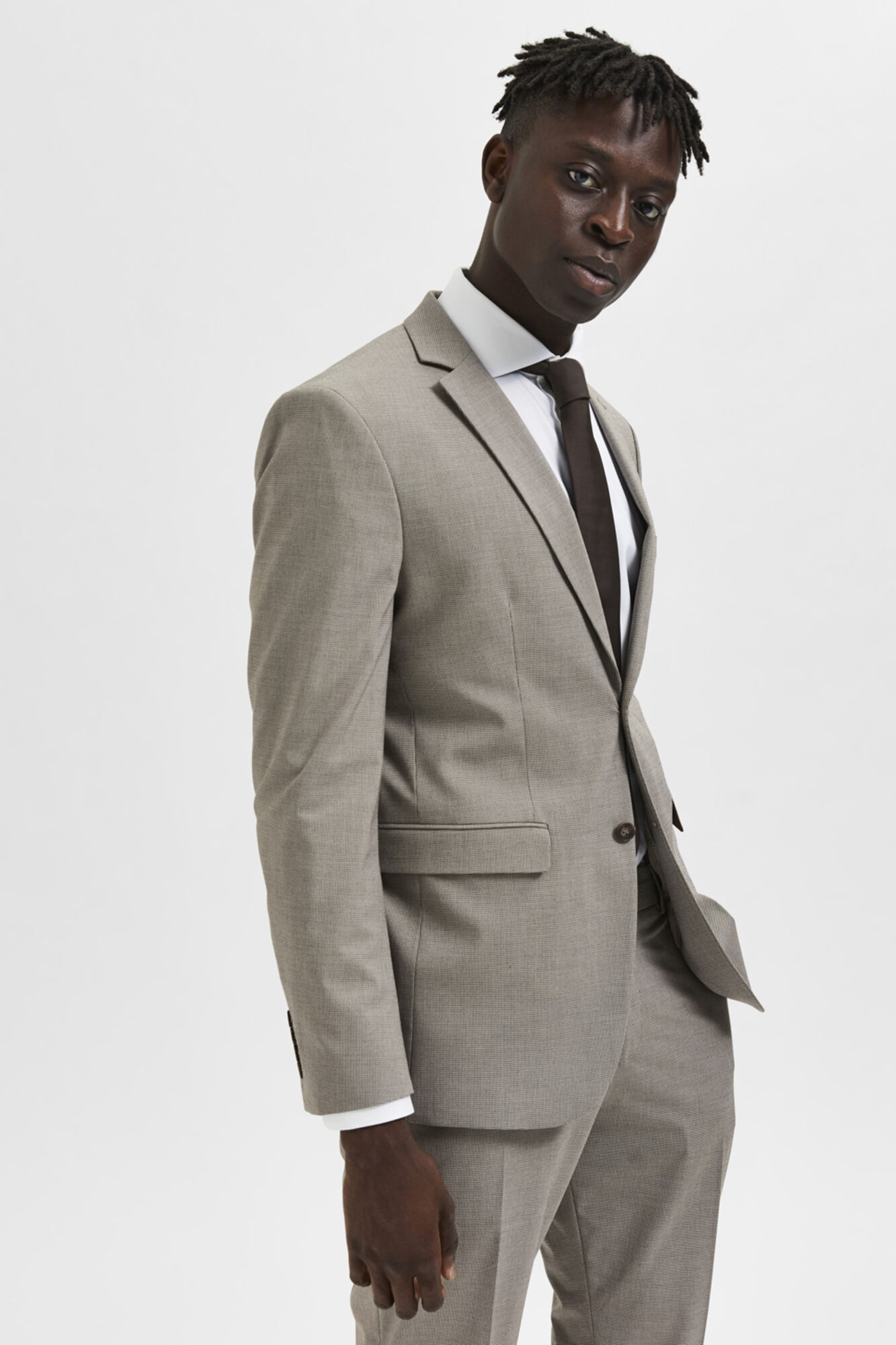 Estrutura americana slim fit - Marrón