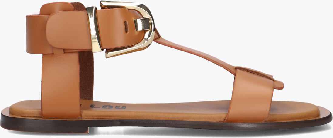 bruine bibi lou platte sandalen 901z10aa