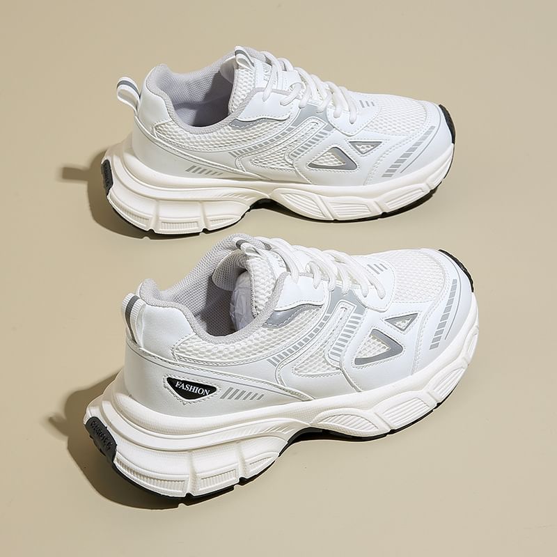 FRAISO - Matching Platform Two Tone Lace Up Sneakers (verschillende designs)