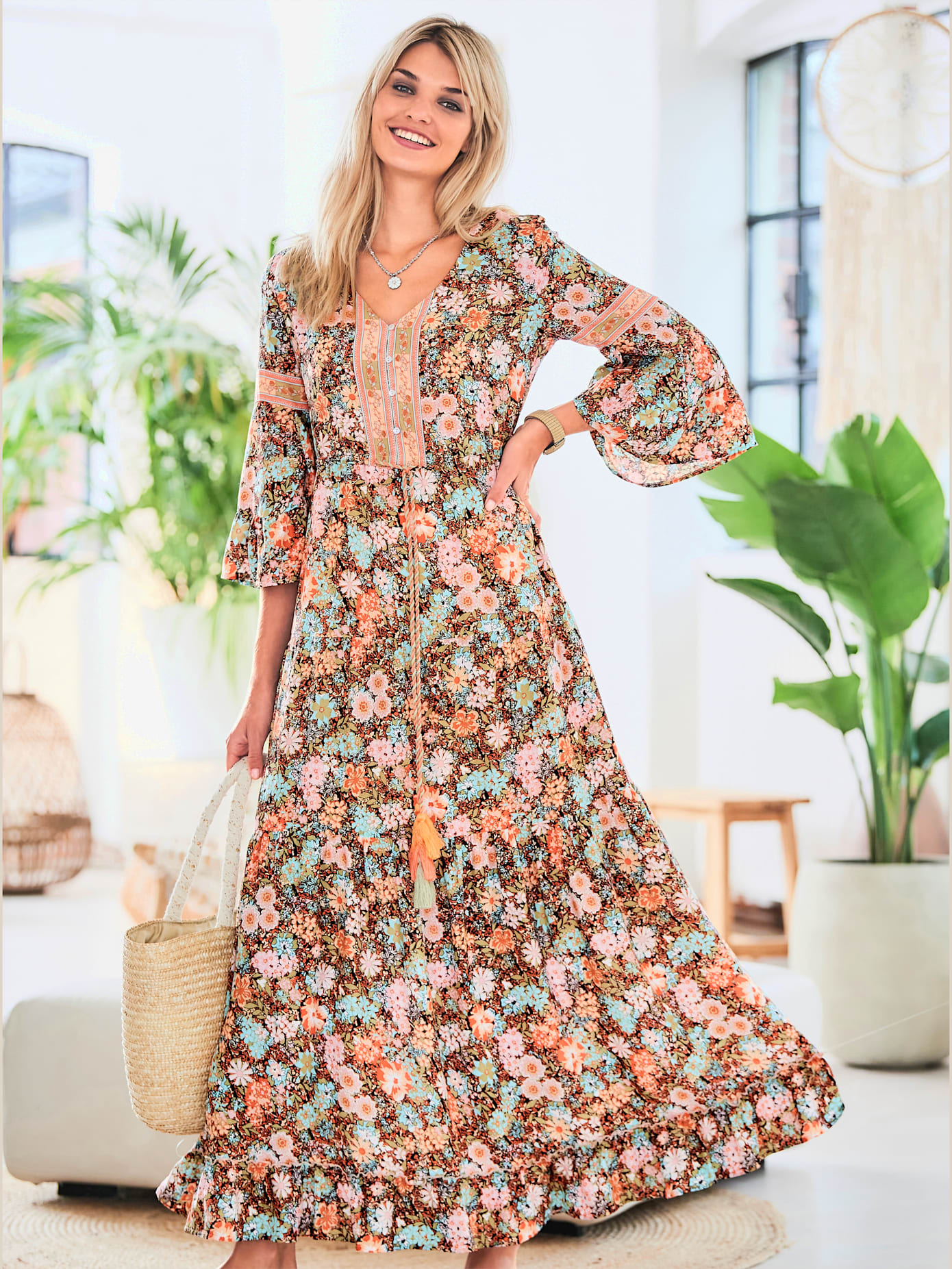 Robe imprimée agréables à porter