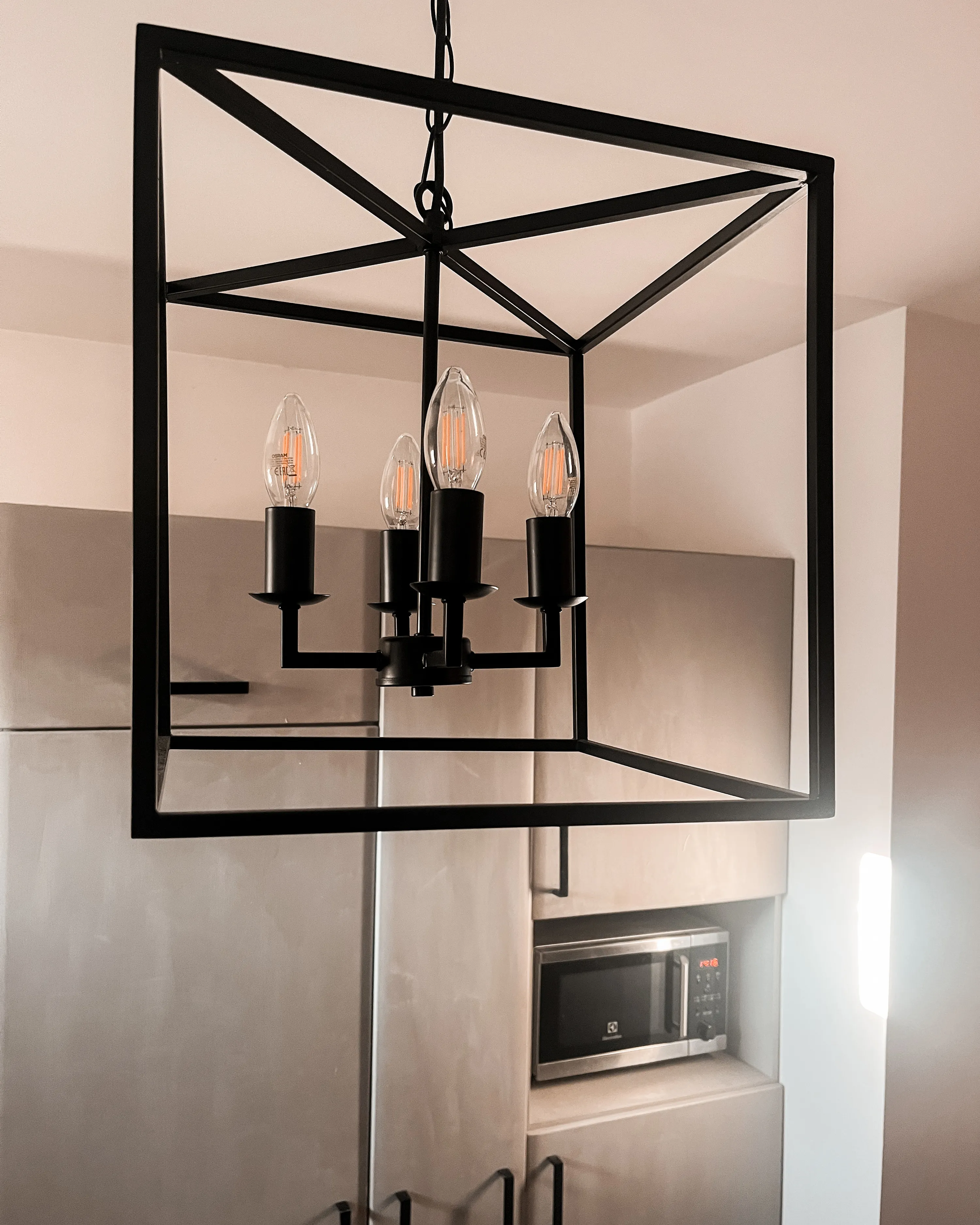 Plafondlamp WANCHET Metaal Zwart