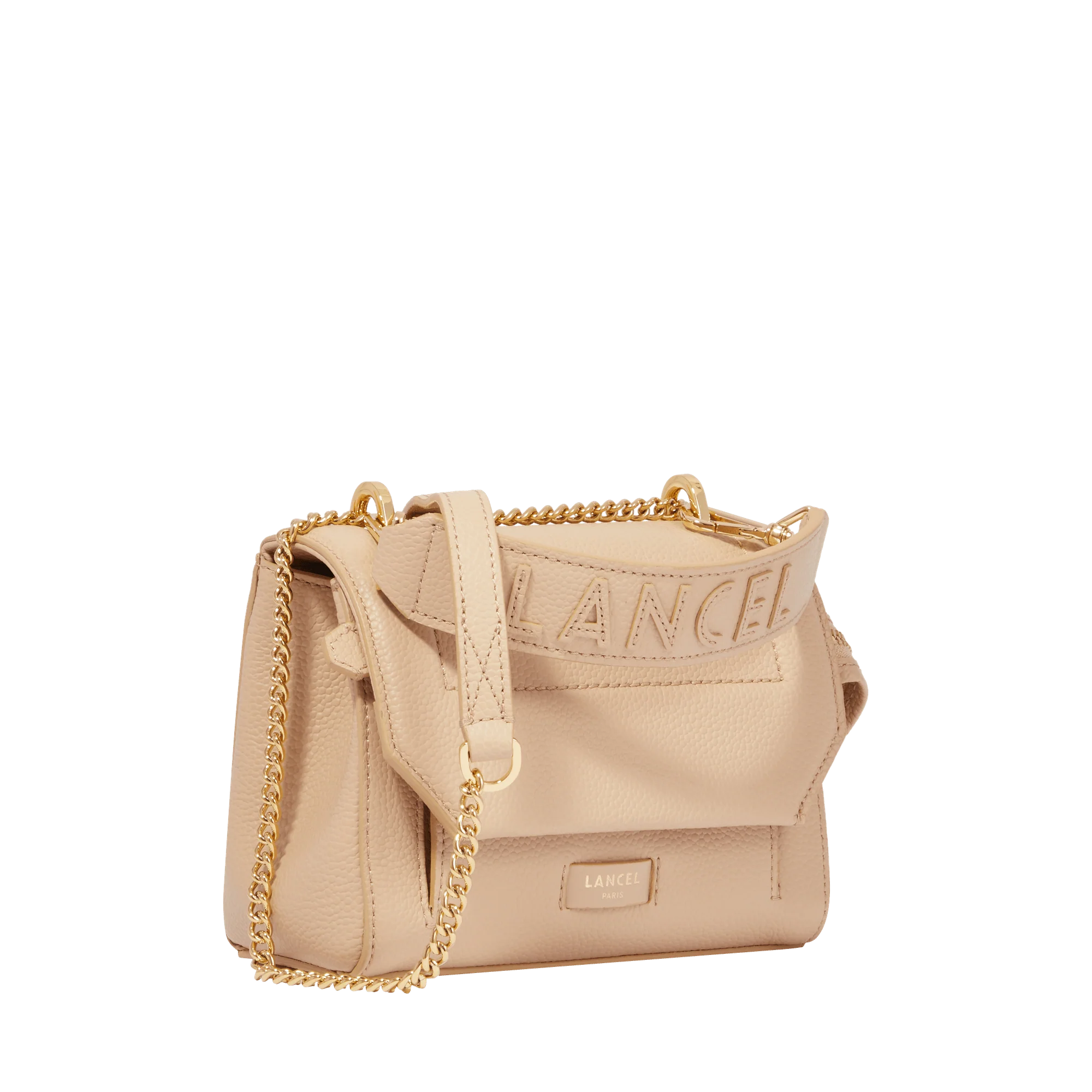 Sac rabat S Ninon de Lancel-Capuccino/Doré
