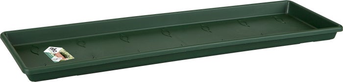 Elho schotel voor balkonbak Green Basics groen 37,4 x 14,7 x 2,3 cm